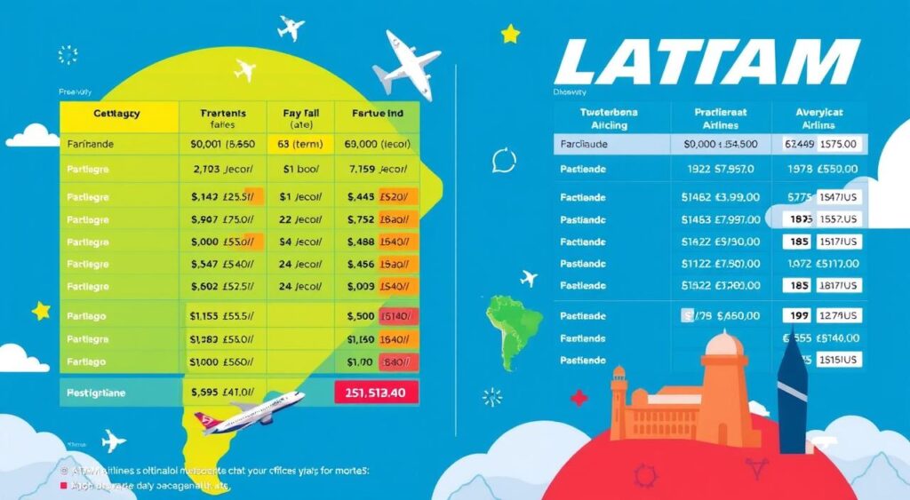 precificação de passagens aéreas LATAM