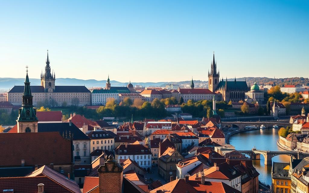 arquitetura histórica em Praga