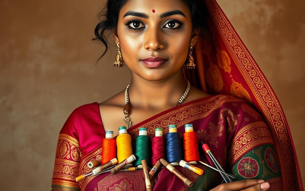 vestuário tradicional indiano