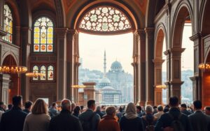 vistoria em locais religiosos de Istambul