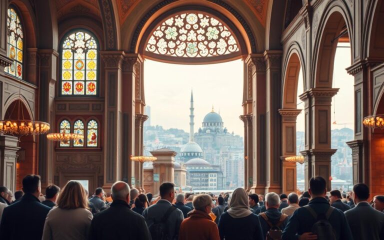 vistoria em locais religiosos de Istambul